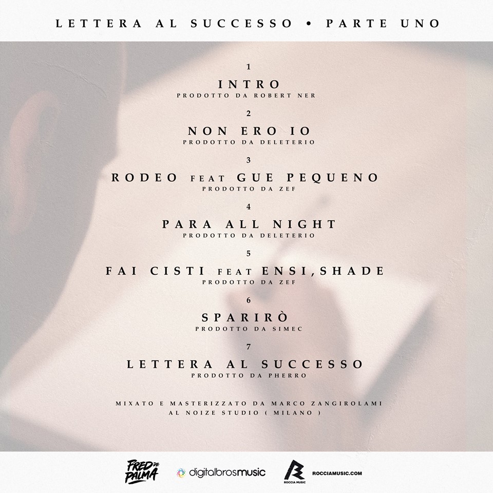 Lettera_Al_Successo_Tracklist