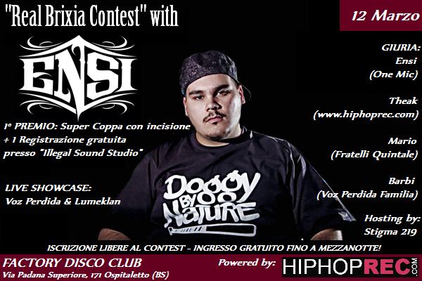 Real Brixia Contest with Ensi @ Factory Disco Pub (Brescia) 12/03