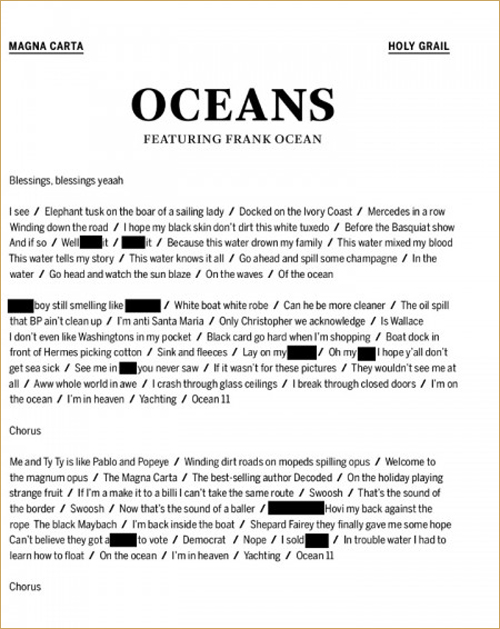 jay z oceans