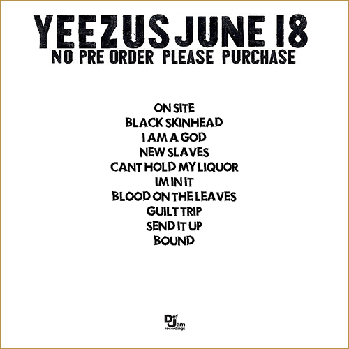 kanye yeezus tracklist