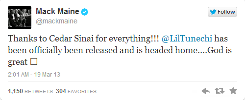 mack maine lil wayne tweet