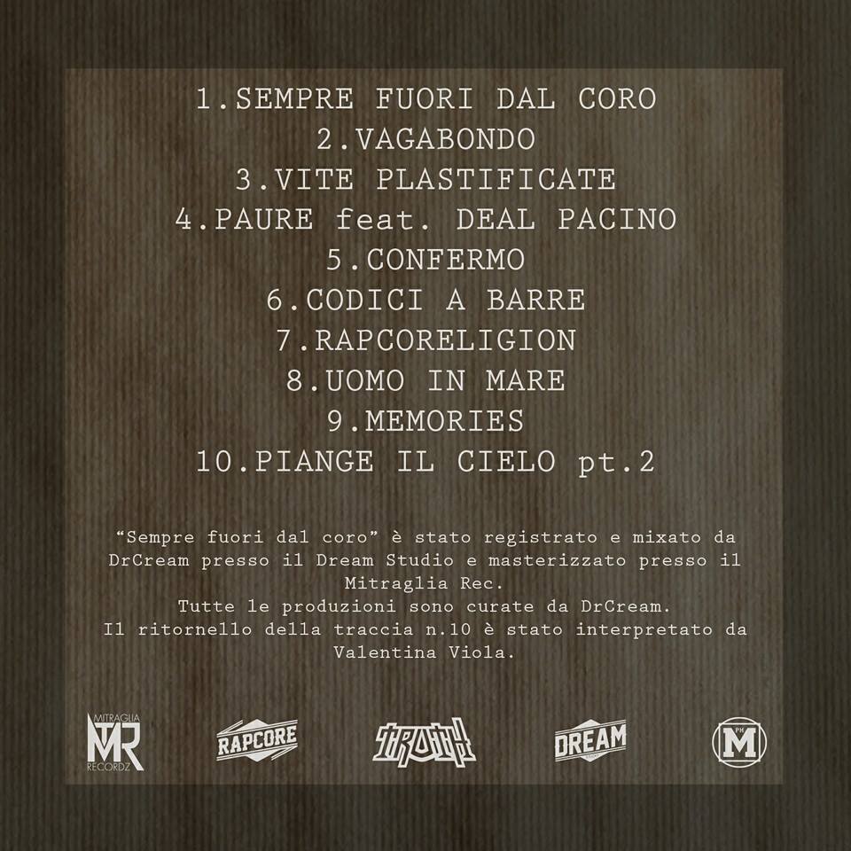 Sempre_Fuori_Dal_Coro_Tracklist