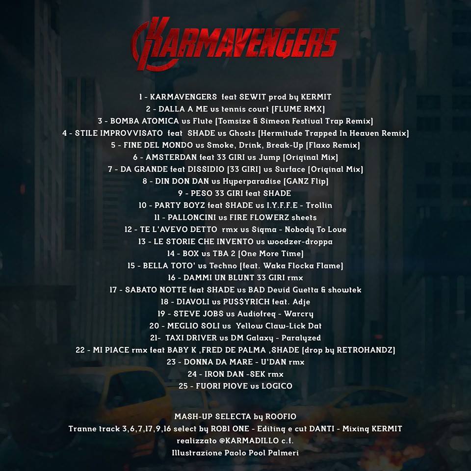 karmavengers_tracklist